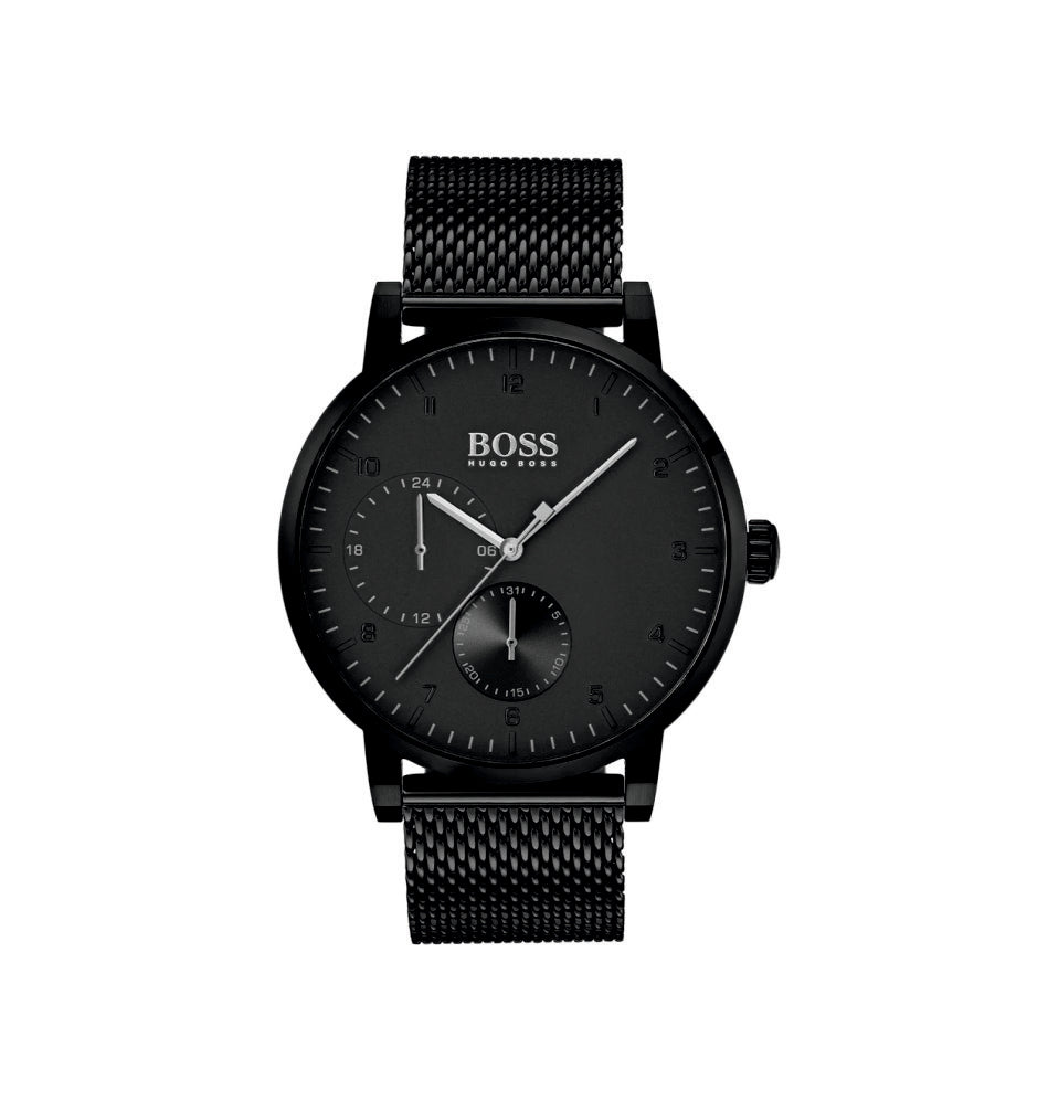 Hugo Boss 1513636 Oxygen Black Dial Black Stainless Steel Strap Men's Watch