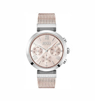Hugo Boss 1502426  Gold Dial Rose Gold Stainless Steel Mesh Strap Women's Watch