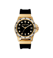 Michael Kors MK7440 Oversized Everest Pavé Gold-Tone and Silicone Women’s Watch