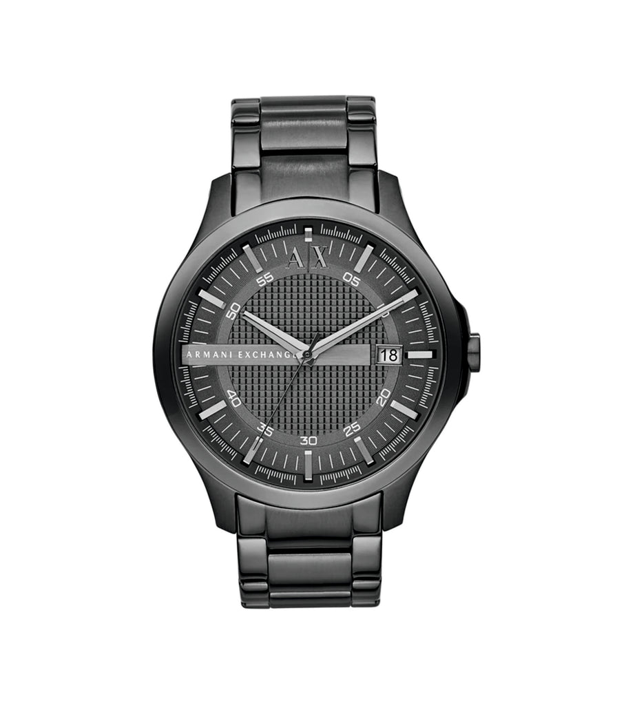 Armani Exchange AX2135 Hampton Grey Textured Dial Gunmetal Stainless Steel Men’s Watch