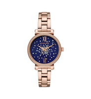 Michael Kors MK3971 Sofie Blue Dial Rose Gold Stainless Steel Women’s Watch