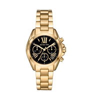 Michael Kors MK6959 Bradshaw Chronograph Black Dial Gold Stainless Steel Women’s Watch