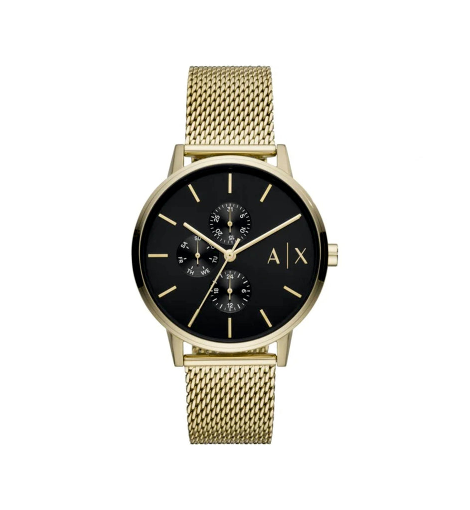 Armani Exchange AX2715 Cayde Multifunction Black Dial Gold Stainless Steel Men’s Watch