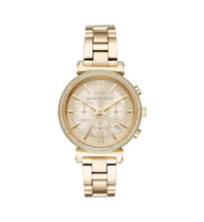 Michael Kors MK6559 Norie Chronograph Rose Gold Dial Two-Tone Stainless Steel Women’s Watch
