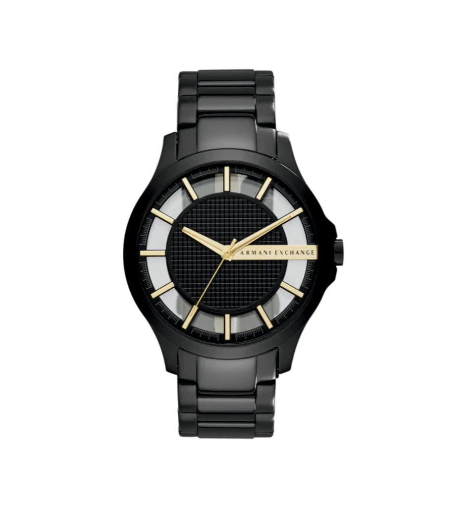 Armani Exchange AX2192 Hampton Black Dial Black Stainless Steel Men’s Watch