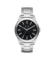 Armani Exchange AX2320 Three-Hand Black Dial Silver Stainless Steel Men’s Watch