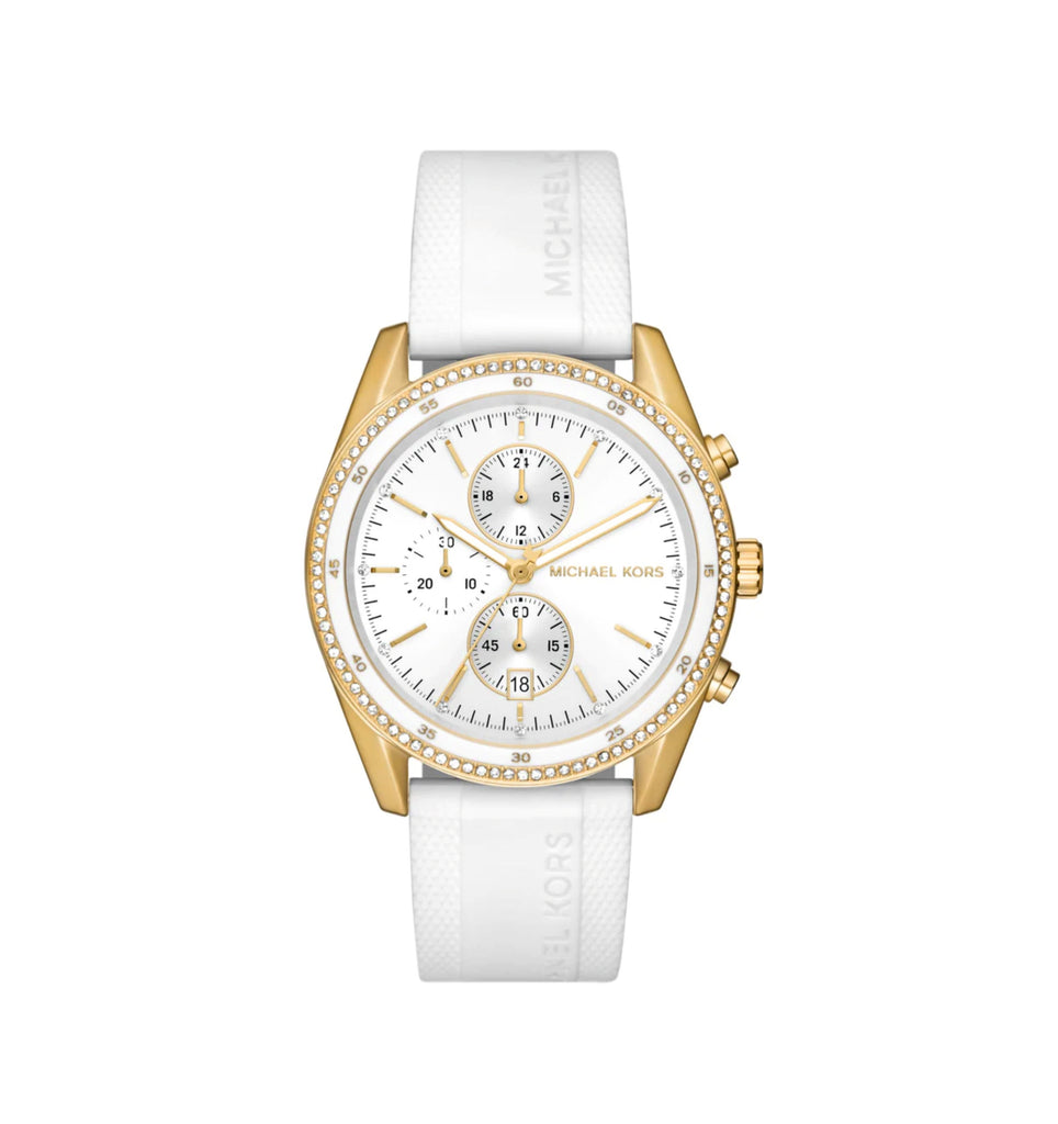 Michael Kors MK7484 Hadyn Oversized Chronograph White Dial Women’s Watch