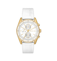 Michael Kors MK7484 Hadyn Oversized Chronograph White Dial Women’s Watch