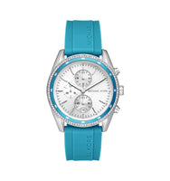 Michael Kors MK7485 Hadyn Chronograph White Dial Blue Strap Women’s Watch
