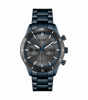 Hugo Boss 1513865 Santiago Grey Dial Blue Steel Strap Men's Watch