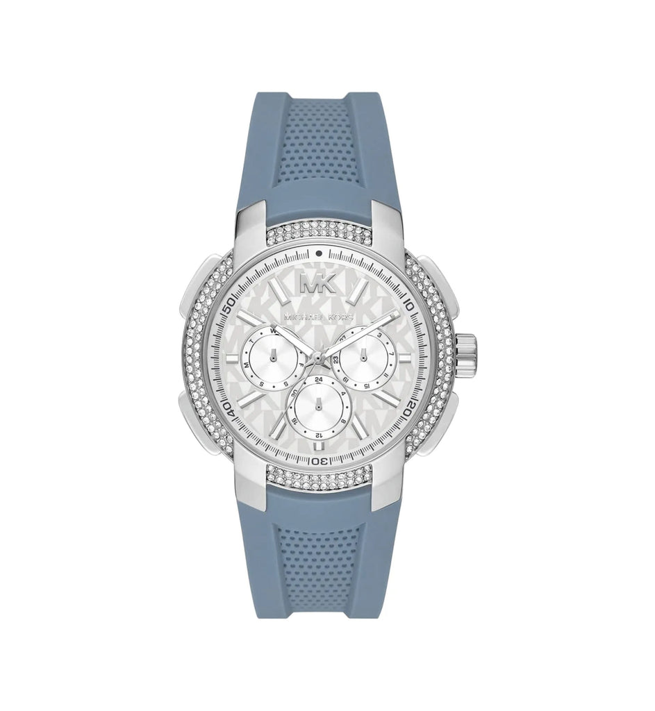 Michael Kors MK7220 Sidney Multifunction White Dial Blue Strap Women’s Watch