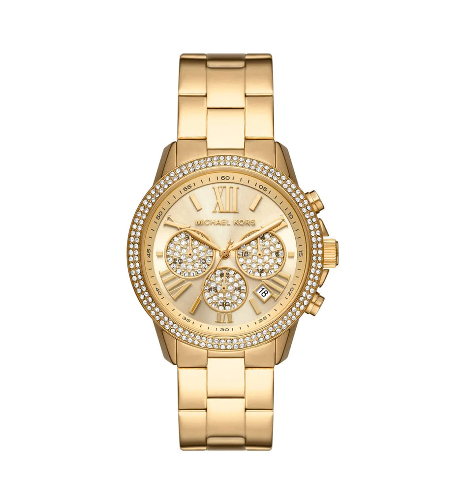 Michael Kors MK7199 Brynn Pavé Gold Dial Gold Stainless Steel Women’s Watch