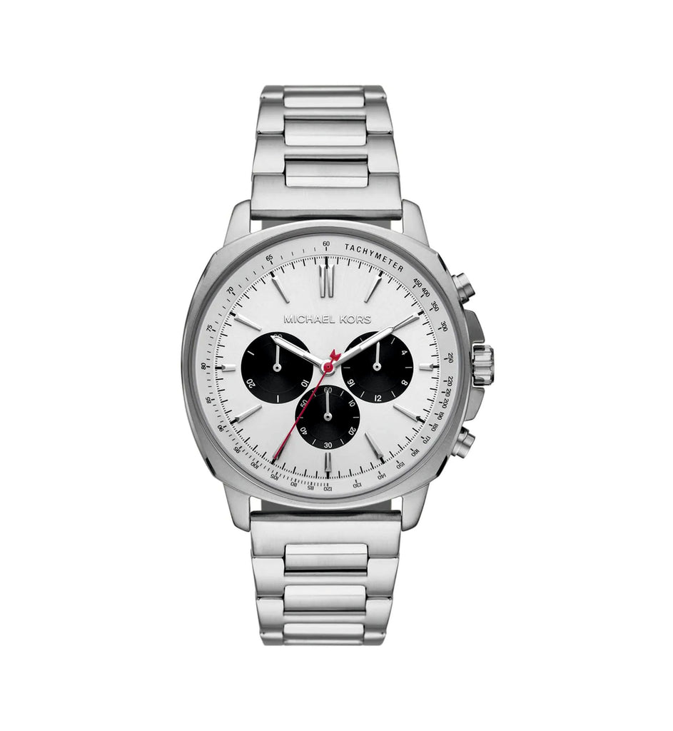 Michael Kors MK8968 Sullivan Quartz White Dial Silver Stainless Steel Men’s Watch