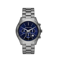 Michael Kors MK8987 Slim Runway Chronograph Navy Dial Gunmetal Stainless Steel Men’s Watch