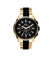 Michael Kors MK8990 Lennox Chronograph Black Dial Two-Tone Stainless Steel Men’s Watch