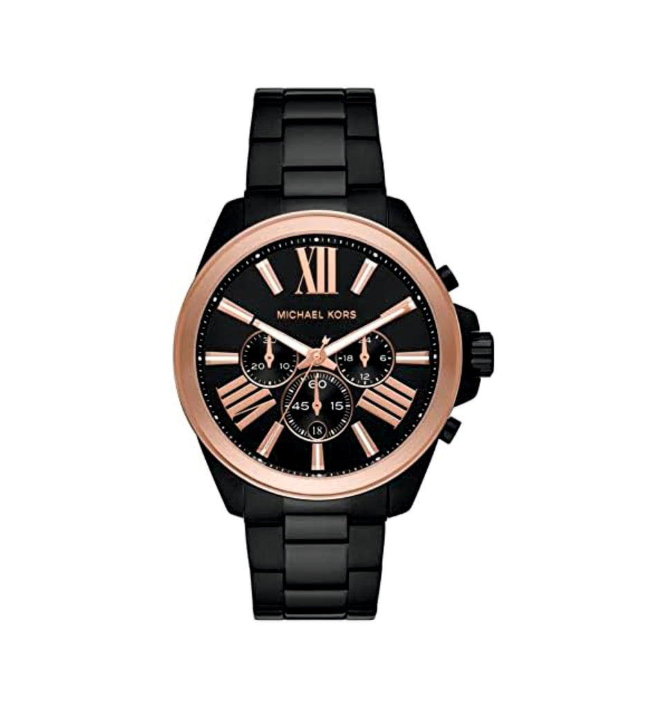 Michael Kors MK8933 Wren Chronograph Black Dial Black Stainless Steel Men’s Watch