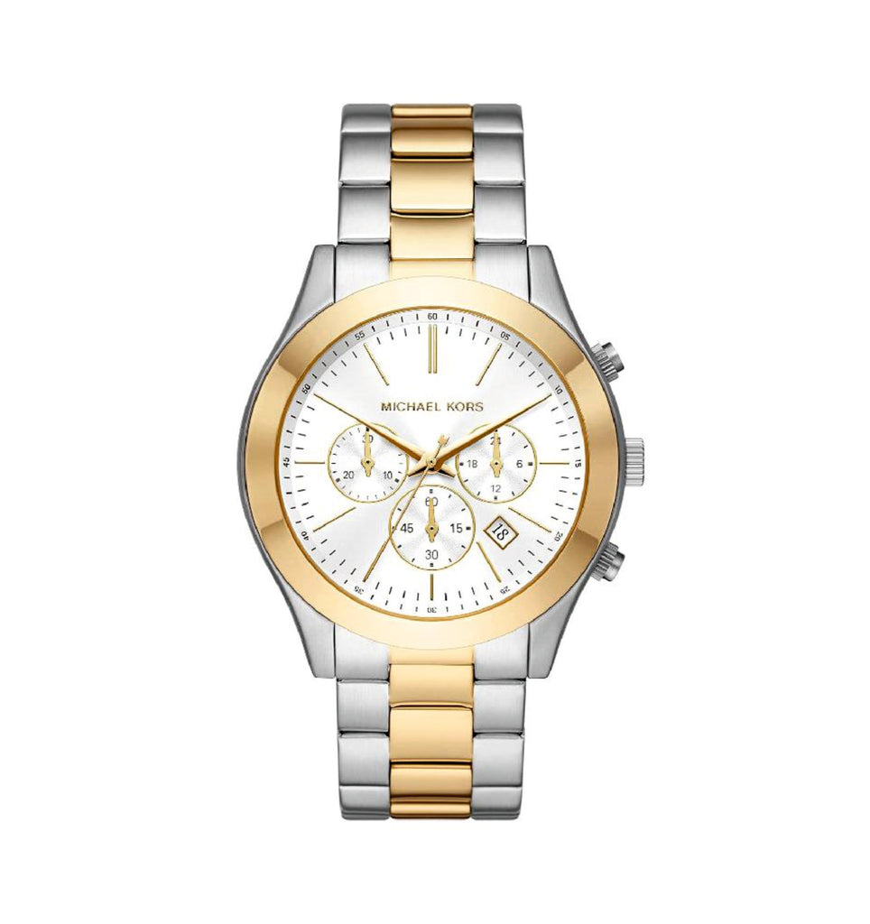 Michael Kors MK8986 Slim Runway Chronograph White Dial Stainless Steel Men’s Watch