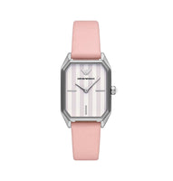 Emporio Armani AR11207 White Dial Pink Leather Strap Women’s Watch
