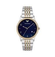 Emporio Armani AR1868 Blue Dial Two-Tone Stainless Steel Strap Men’s Watch