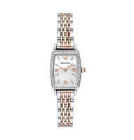 Emporio Armani AR11519 White Dial Two Tone Stainless Steel Strap Women’s Watch