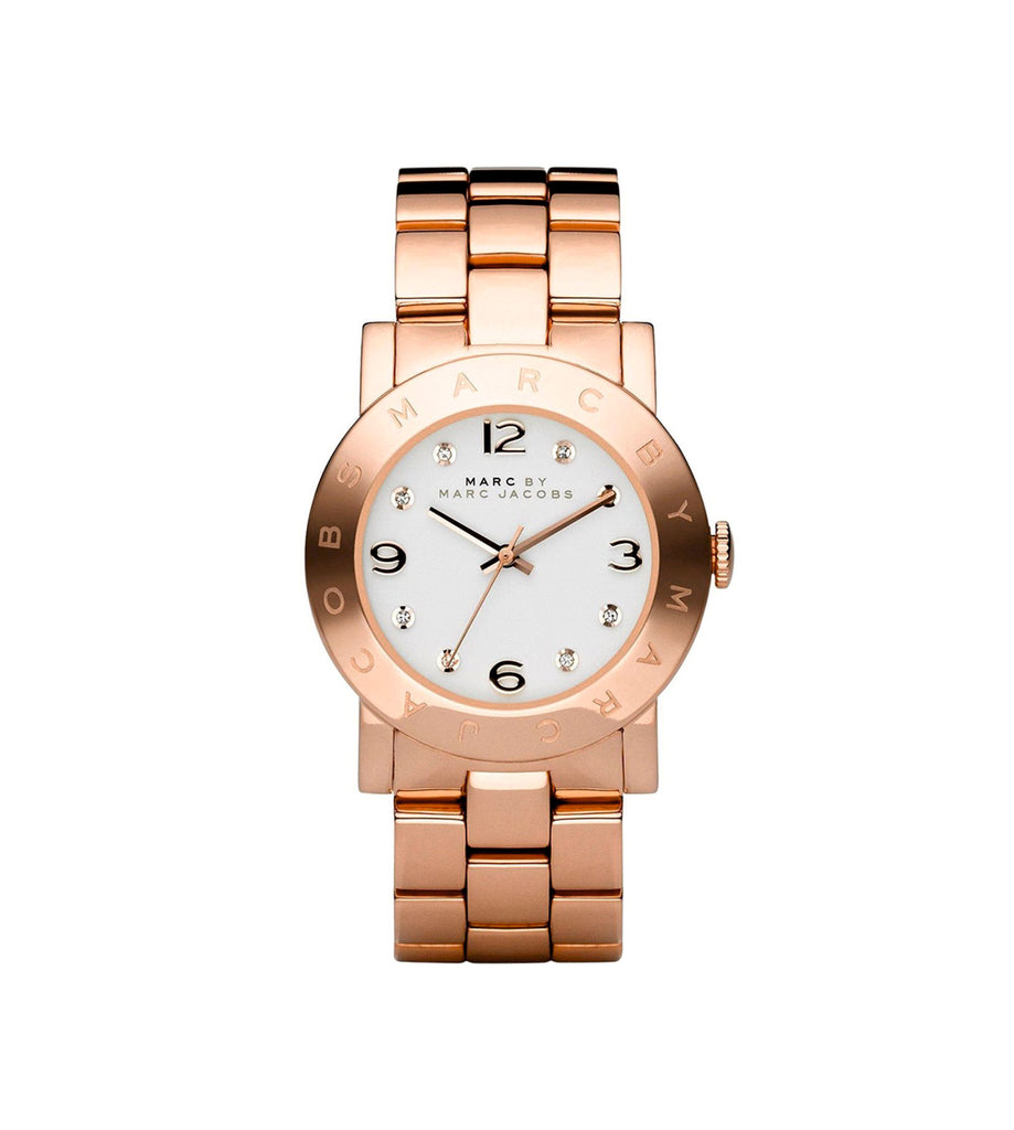Marc Jacobs MBM3077 Baker White Dial Rose Gold Stainless Steel Women’s Watch
