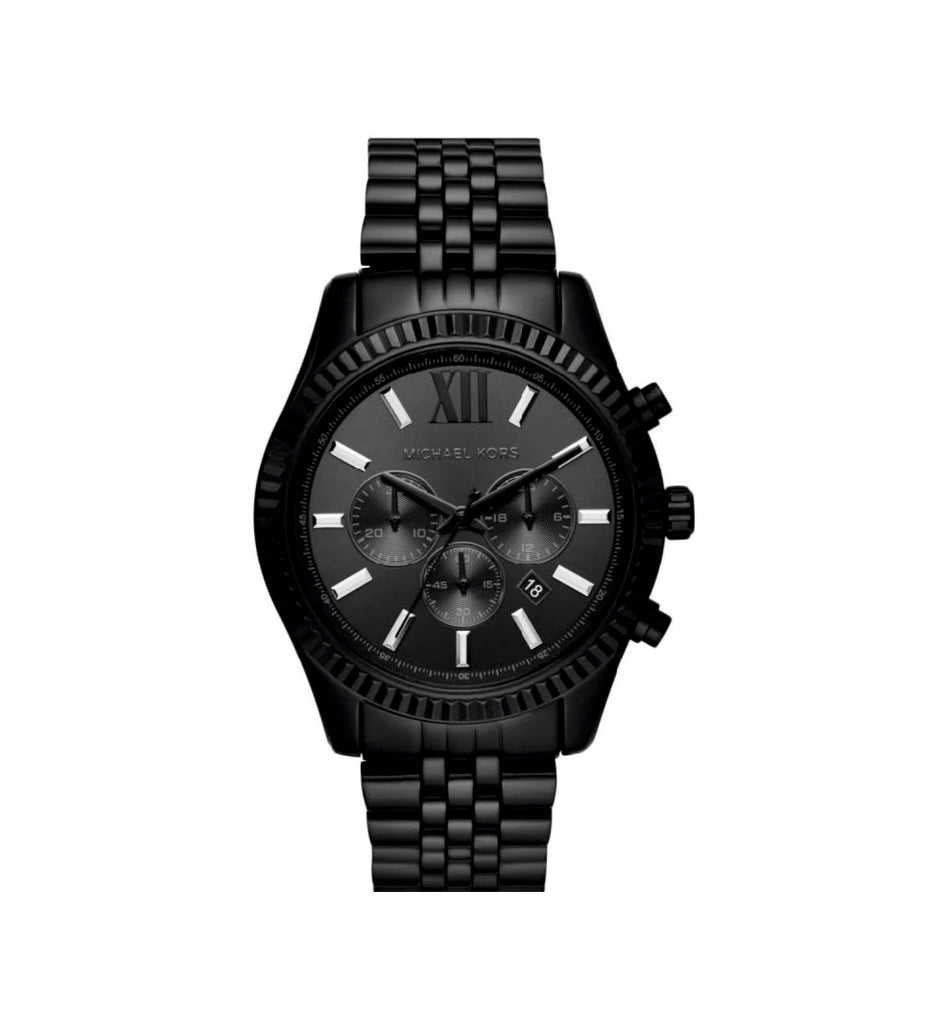 Michael Kors MK8591 Lexington Chronograph Black Dial Black Stainless Steel Men’s Watch
