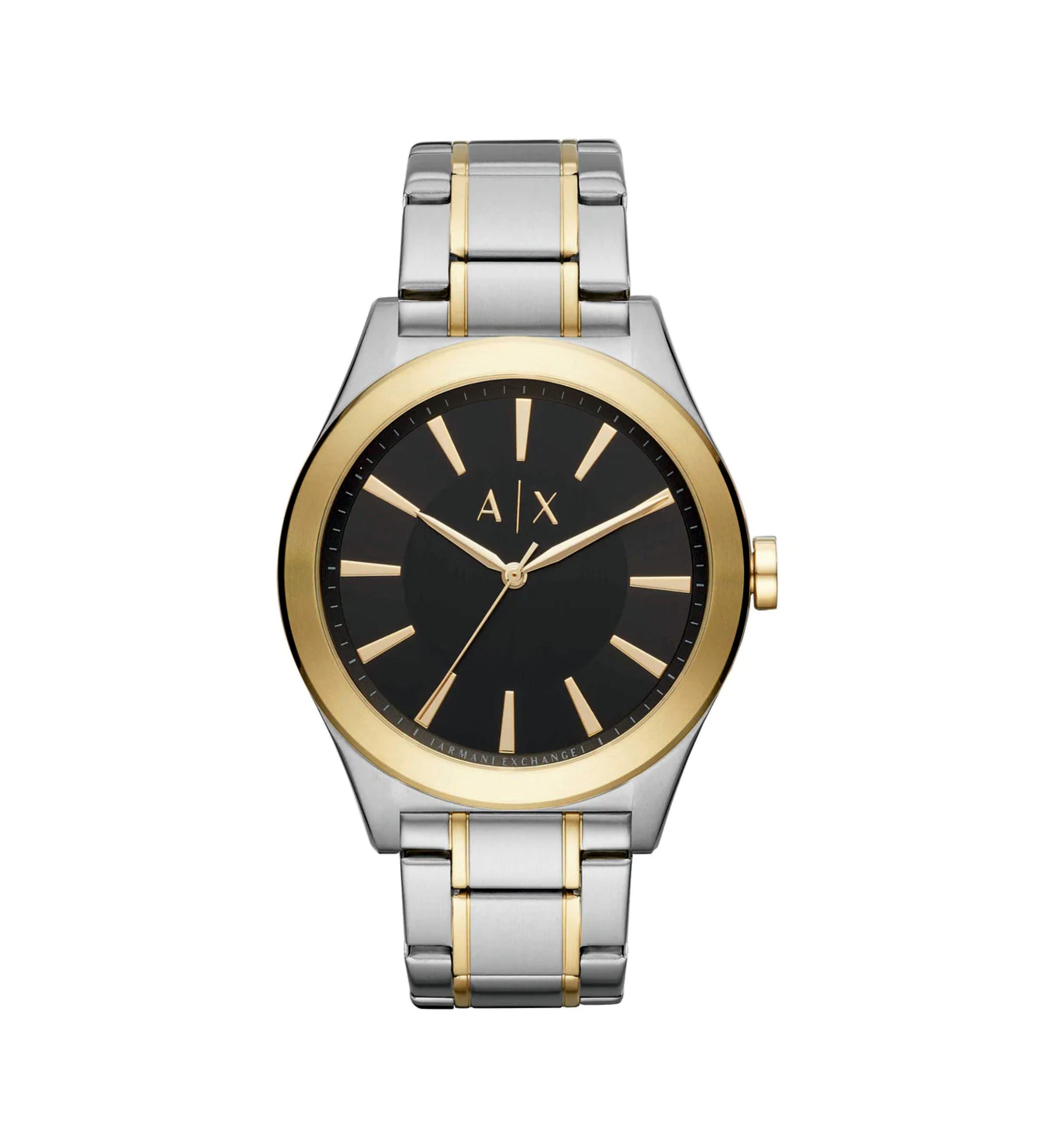 Armani Exchange AX2336 Nico Black Dial Two-Tone Stainless Steel Men's