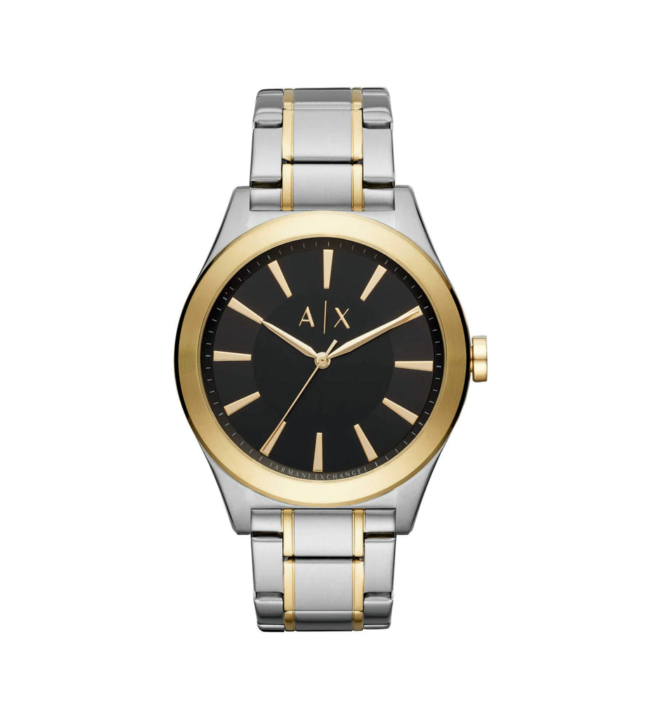 Armani Exchange AX2336 Nico Black Dial Two-Tone Stainless Steel Men’s Watch