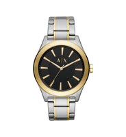 Armani Exchange AX2336 Nico Black Dial Two-Tone Stainless Steel Men’s Watch