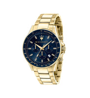 Maserati R8873640008 Sfida Gold Blue Chronograph Men’s Watch