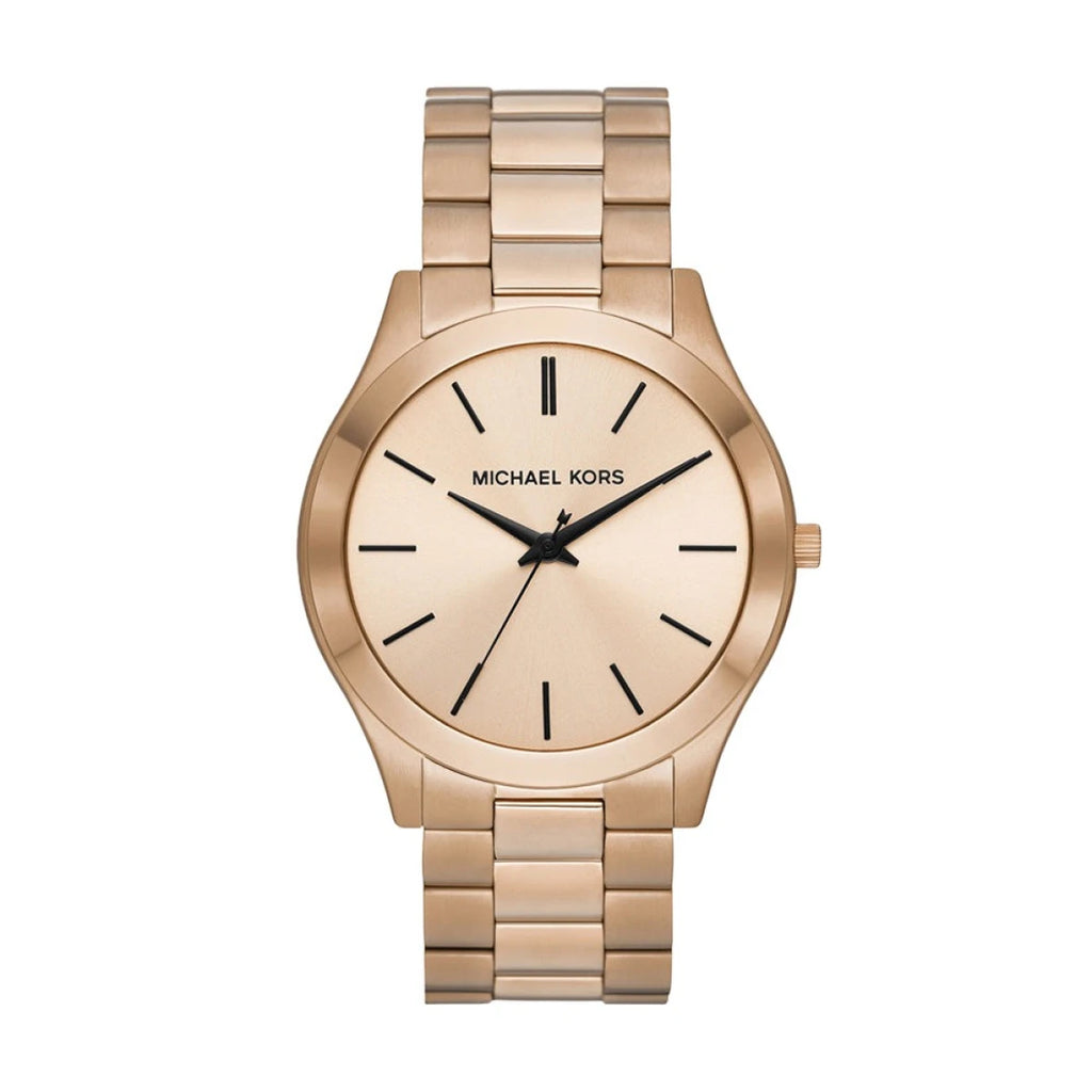 Michael Kors MK9122 Oversized Slim Runway Beige Gold-Tone Men’s Watch