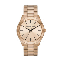 Michael Kors MK9122 Oversized Slim Runway Beige Gold-Tone Men’s Watch