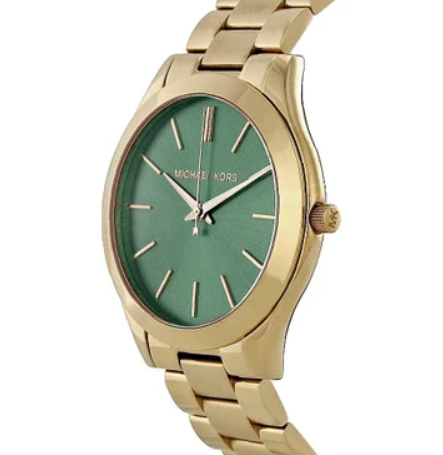 Michael Kors MK3435 Slim Runway Green Dial Women's Watch