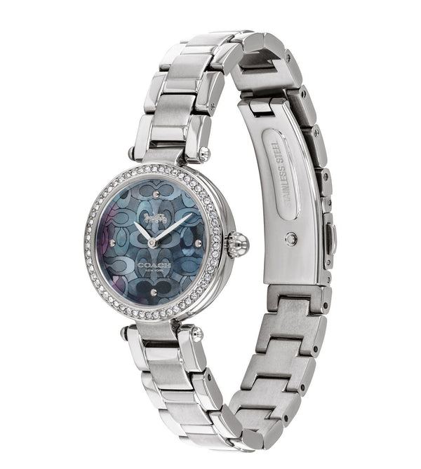 Coach 14503224 Blue Mother Of Pearl Dial Stainless Steel Women's Watch - WATCH ACES