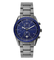 Michael Kors MK9111 Accelerator Chronograph Blue Dial Gunmetal Men’s Watch