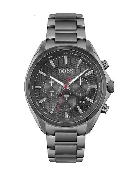 Hugo Boss 1513858 Distinct Grey Dial Gren Steel Strap Men's Watch