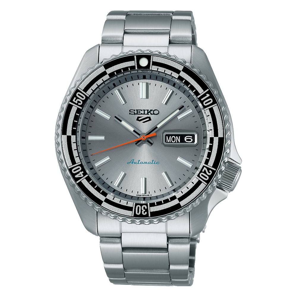 Seiko SRPK09K1 5 Sports Automatic Silver Dial Men's Watch