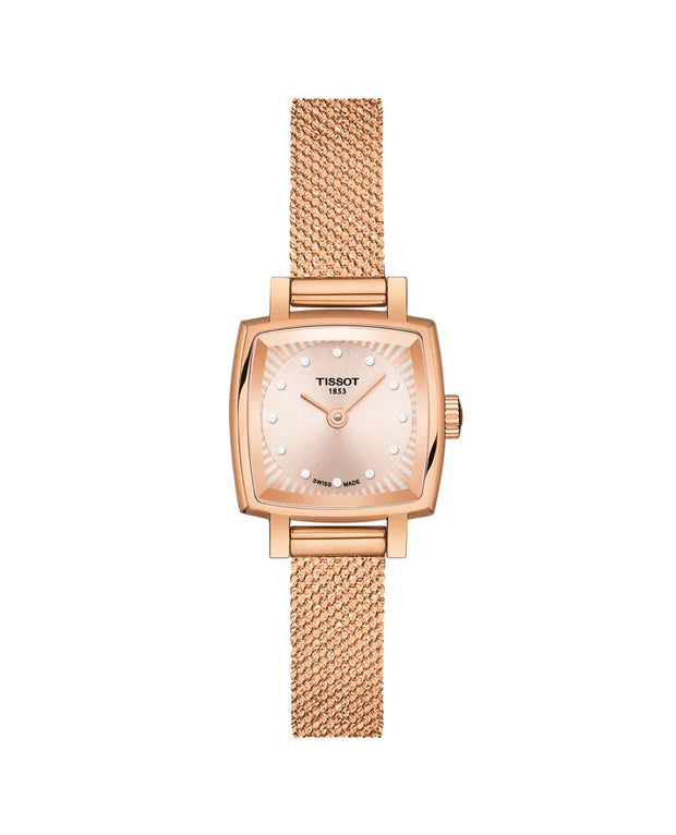 Tissot T058.109.33.456.00 Lovely Square Diamond Rose Dial Women's Watch