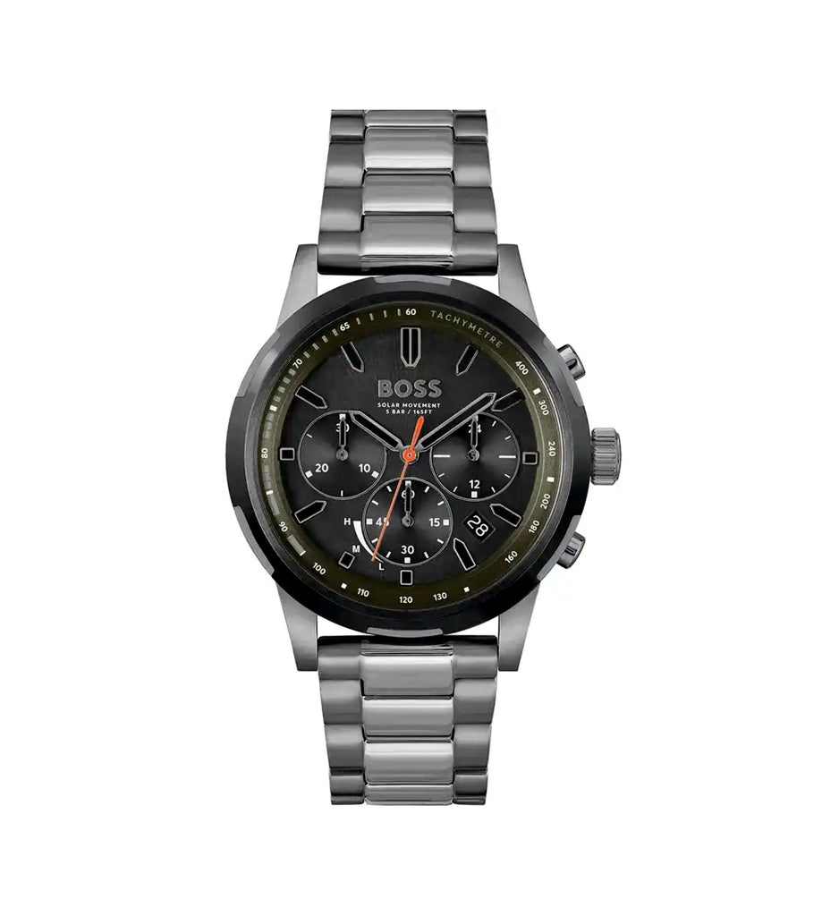 Hugo Boss 1514034 Solgrade Green Dial Stainless Steel Bracelet Men's Watch