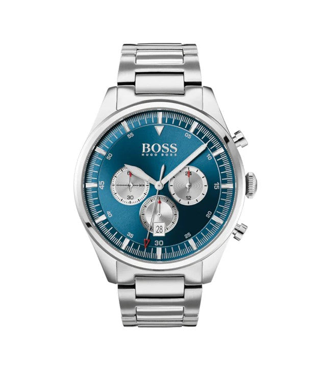 Hugo Boss 1513713 Pioneer Blue Dial Stainless Steel Bracelet Men's Watch