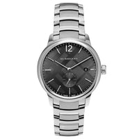 Burberry BU10005 The Classic Round Black Dial Silver Steel Strap Men's Watch