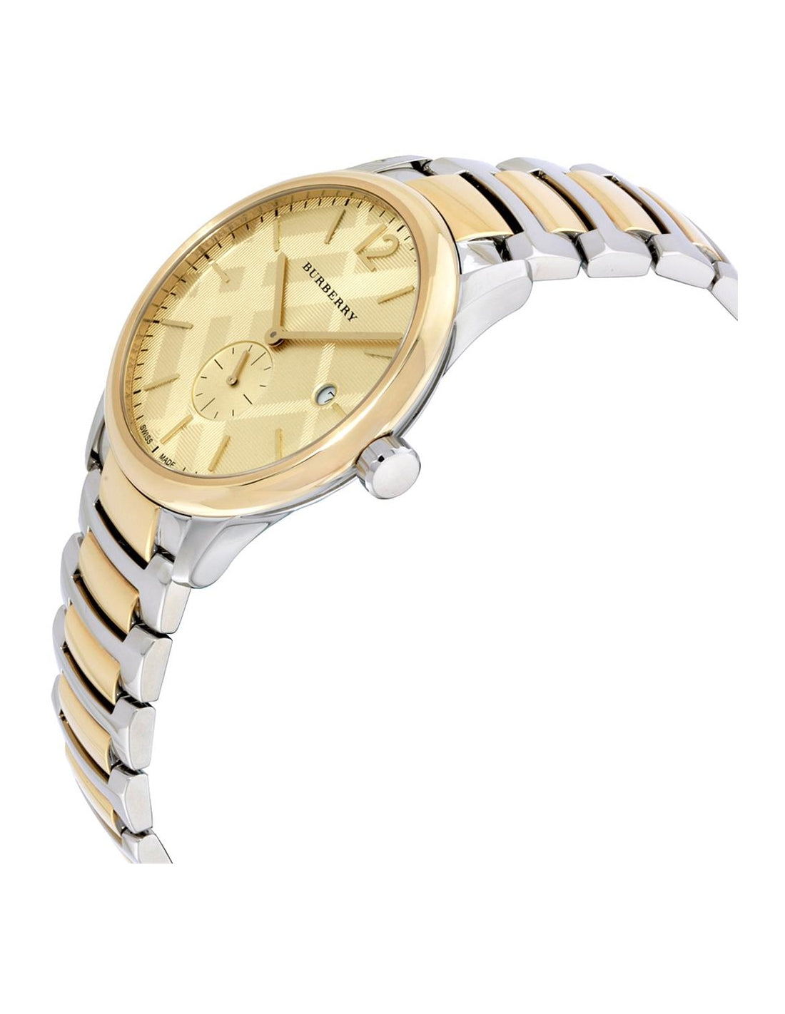 Burberry BU10011 Gold Patterned Dial Men's Watch