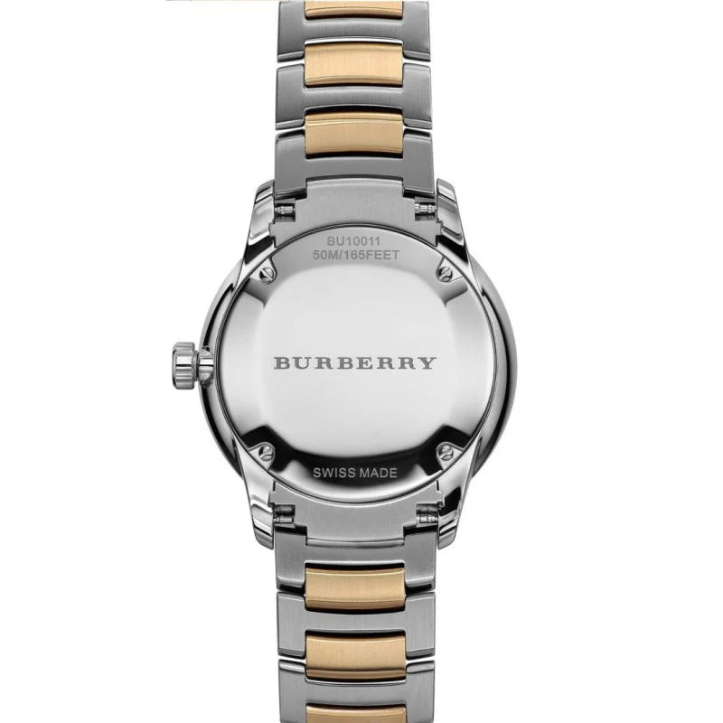 Burberry BU10011 Gold Patterned Dial Men's Watch