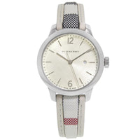 Burberry BU10113 Silver Classic Leather Strap Women’s Watch