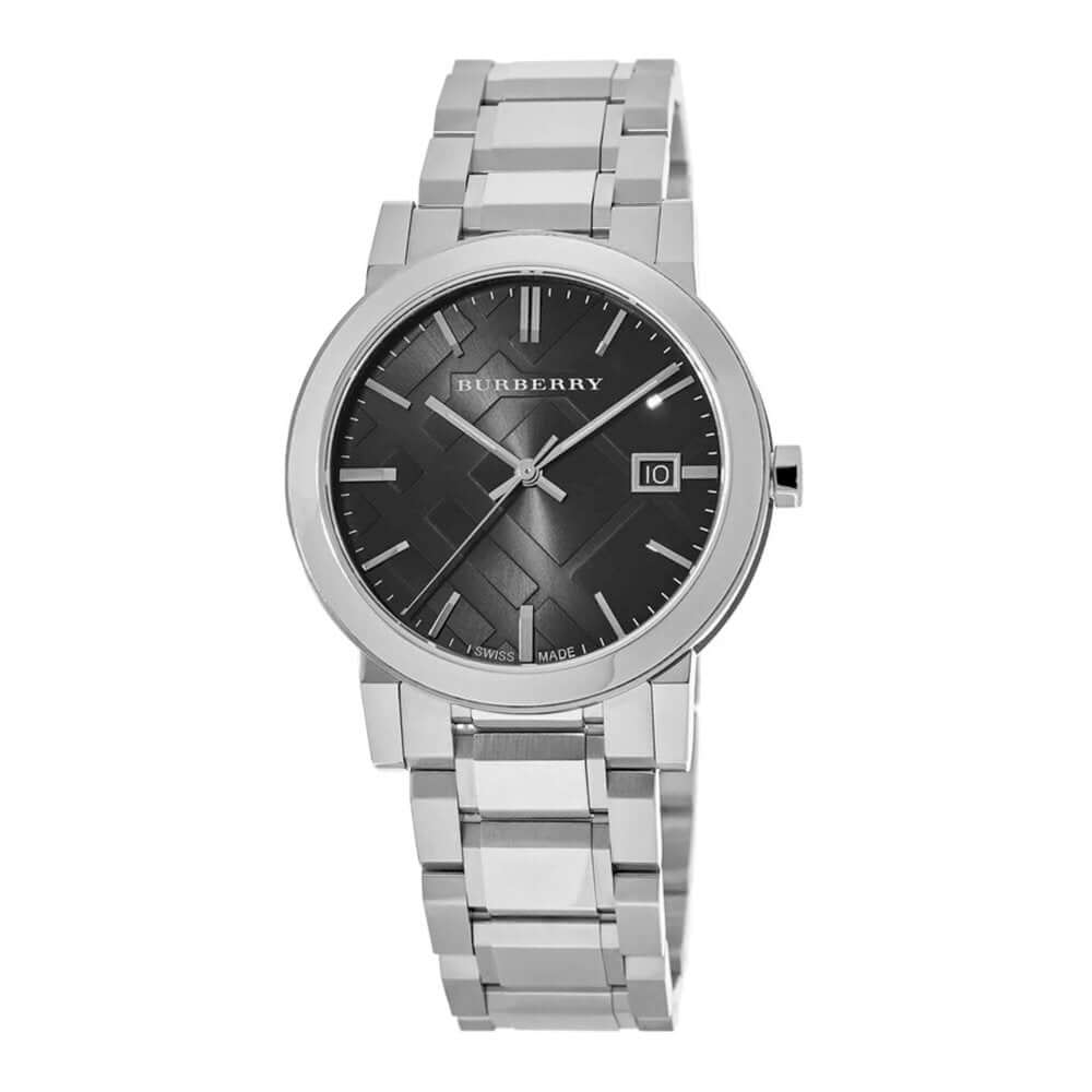 BURBERRY 腕時計BU9001 Men's Burberry Watch BU9001 38mm Large Check Black Face w