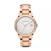 Burberry BU9004 White Dial Rose Gold-plated Men's Watch