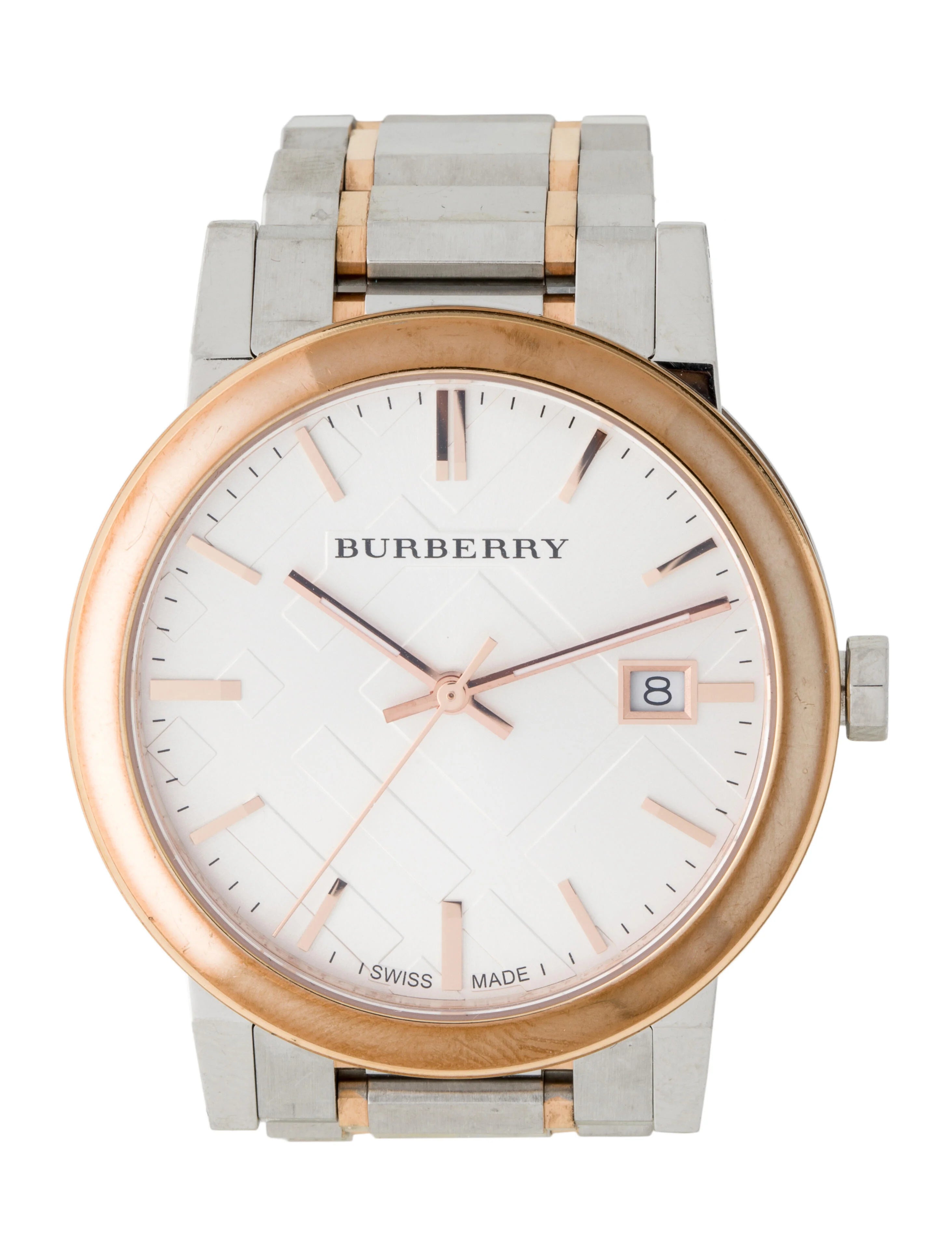 Burberry BU9006 Two Tone Stainless Steel Men's Watch