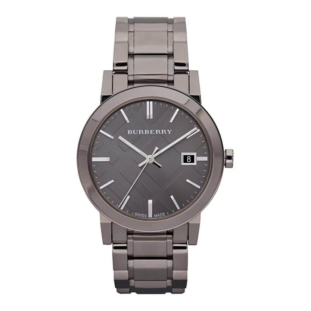 Burberry watch mens grey on sale