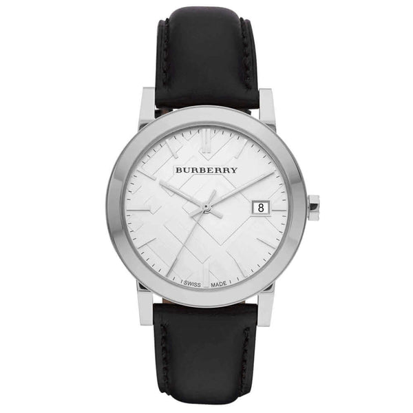 時計 BURBERRY BU9008 Burberry BU9008 The City Silver Dial Men's Watch