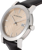 Burberry BU9011 Beige Dial Brown Leather Men's Watch